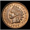 Image 2 : 1907 Indian Cent 1c Grades Choice AU