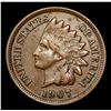 Image 2 : 1907 Indian Cent 1c Grades Select AU