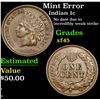 Image 1 : Mint Error Indian Cent 1c Grades xf+