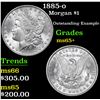 Image 1 : 1885-o Morgan Dollar $1 Grades GEM+ Unc