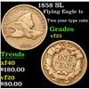 Image 1 : 1858 SL Flying Eagle Cent 1c Grades vf+