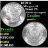 Image 1 : 1879-s Morgan Dollar $1 Grades GEM+ Unc