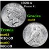 Image 1 : 1926-s Peace Dollar $1 Grades Select Unc