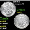 Image 1 : 1883-p Morgan Dollar $1 Grades Choice Unc