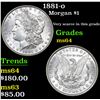 Image 1 : 1881-o Morgan Dollar $1 Grades Choice Unc