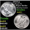 Image 1 : 1923-p Peace Dollar $1 Grades Select+ Unc