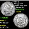 Image 1 : 1892-o Morgan Dollar $1 Grades Select Unc