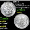 Image 1 : 1891-s Morgan Dollar $1 Grades Select Unc