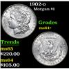Image 1 : 1902-o Morgan Dollar $1 Grades Choice+ Unc