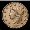 Image 2 : 1836 Coronet Head Large Cent 1c Grades vf+