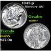 Image 1 : 1945-p Mercury Dime 10c Grades Choice+ Unc