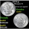 Image 1 : 1879-p Morgan Dollar $1 Grades Select+ Unc