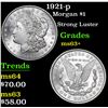 Image 1 : 1921-p Morgan Dollar $1 Grades Select+ Unc