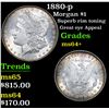 Image 1 : 1880-p Morgan Dollar $1 Grades Choice+ Unc