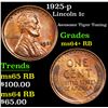 Image 1 : 1925-p Lincoln Cent 1c Grades Choice+ Unc RB