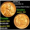 Image 1 : 1929-p Lincoln Cent 1c Grades Choice+ Unc RD
