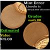 Image 1 : Mint Error Lincoln Cent 1c Grades GEM Unc RB