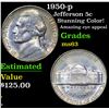 Image 1 : 1950-p Jefferson Nickel 5c Grades Select Unc