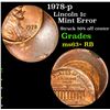 Image 1 : 1978-p Lincoln Cent 1c Grades Select+ Unc RB