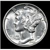Image 2 : 1944-d Mercury Dime 10c Grades Select Unc+ FSB