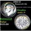 Image 1 : 1962-d Roosevelt Dime 10c Grades Rainbow Toned