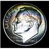 Image 2 : 1962-d Roosevelt Dime 10c Grades Rainbow Toned