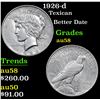 Image 1 : 1926-d Peace Dollar 1 Grades Choice AU/BU Slider