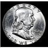 Image 2 : 1962-p Franklin Half Dollar 50c Grades Select Unc