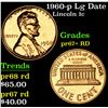 Image 1 : 1960-p Lg Date Lincoln Cent 1c Grades Gem Proof Red