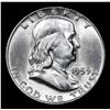 Image 2 : 1959-d Franklin Half Dollar 50c Grades Choice Unc FBL