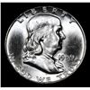 Image 2 : 1959-p Franklin Half Dollar 50c Grades Choice Unc+ FBL