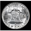 Image 3 : 1958-d Franklin Half Dollar 50c Grades Choice Unc+ FBL