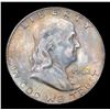 Image 2 : 1962-d Franklin Half Dollar 50c Grades Choice Unc+ FBL