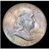 Image 2 : 1962-d Franklin Half Dollar 50c Grades Choice Unc+ FBL