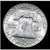 Image 3 : 1962-d Franklin Half Dollar 50c Grades Choice Unc+ FBL