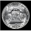 Image 3 : 1954-p Franklin Half Dollar 50c Grades Select Unc+ FBL
