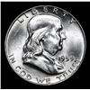 Image 2 : 1959-d Franklin Half Dollar 50c Grades Choice Unc+ FBL