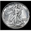 Image 2 : 1943-p Walking Liberty Half Dollar 50c Grades Choice Unc