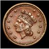 Image 3 : 1864 Princess Head Liberty Civil War Token 1c Grades Unc Details