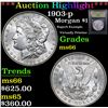 Image 1 : ***Auction Highlight*** 1903-p Morgan Dollar $1 Graded GEM+ Unc By USCG (fc)