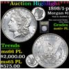 Image 1 : ***Auction Highlight*** 1898/1-p Morgan Dollar $1 Graded GEM+ PL By USCG (fc)