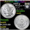 Image 1 : ***Auction Highlight*** 1893-p Morgan Dollar $1 Graded Select Unc By USCG (fc)