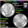 Image 1 : ***Auction Highlight*** 1889-s Morgan Dollar $1 Graded Select+ Unc By USCG (fc)