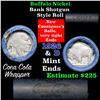 Image 1 : Buffalo Nickel Shotgun Roll in Old Bank Style Wrapper 1927 & d Mint Ends (fc)