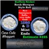 Image 1 : Buffalo Nickel Shotgun Roll in Old Bank Style Wrapper 1926 & d Mint Ends (fc)