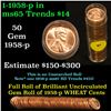 Image 1 : Full roll of 1958-p Lincoln Cents 1c Uncirculated Condition . .