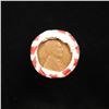Image 3 : Mixed small cents 1c orig shotgun roll,1918-s Wheat Cent, 1890 Indian Cent other end