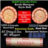 Image 1 : Mixed small cents 1c orig shotgun roll,1916-d Wheat Cent, 1931-s Wheat Cent other end