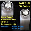 Image 1 : Proof 2004-s Roosevelt Dime 10c roll, 50 pieces (fc)