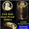 Image 1 : Proof 2000-s Sacagawea dollar roll $1, 20 pieces